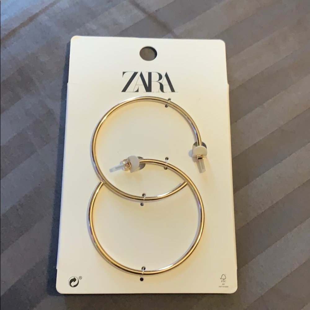 Gold hoop earrings